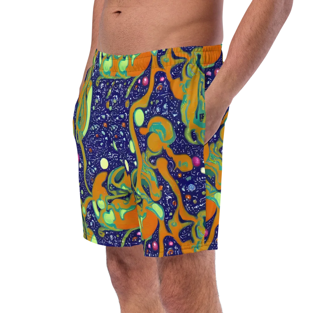 Orbiting Citrus on Swim Trunks — Left Front
