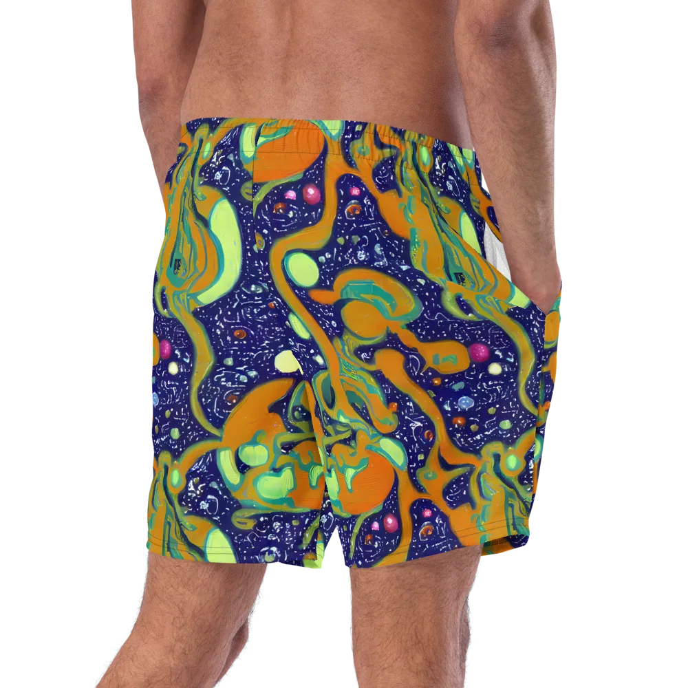 Orbiting Citrus on Swim Trunks — Right Back