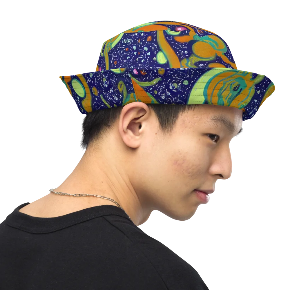 Orbiting Citrus on Reversible Bucket Hat — Right Outside