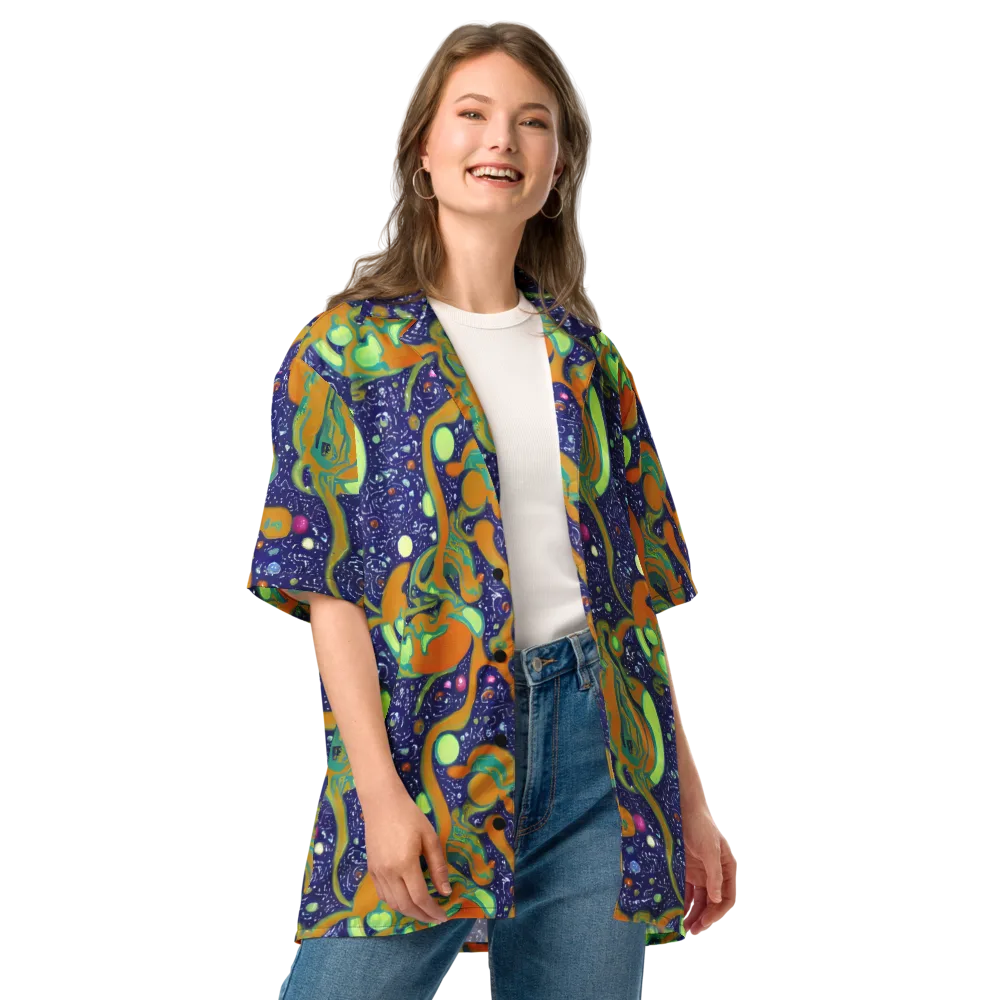 Orbiting Citrus on Button Shirt — Front