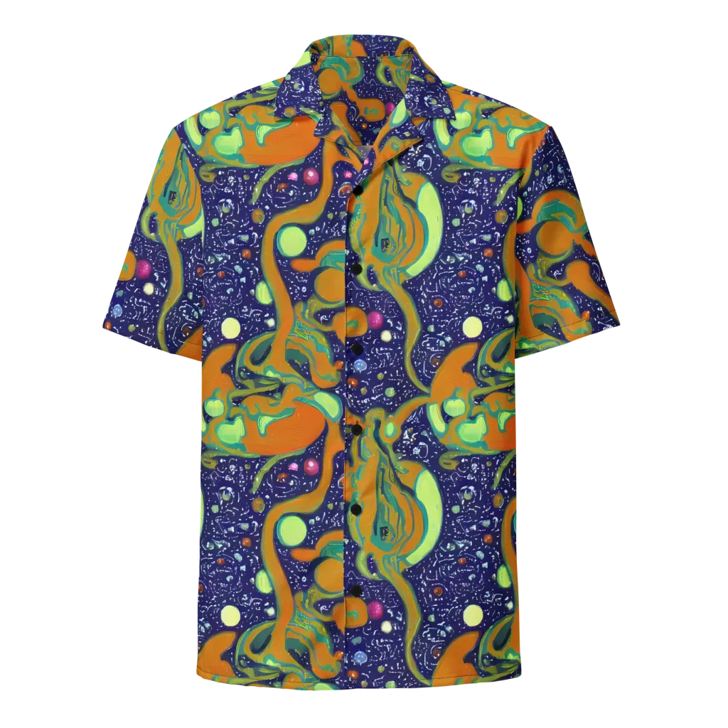 Orbiting Citrus on Button Shirt — Front
