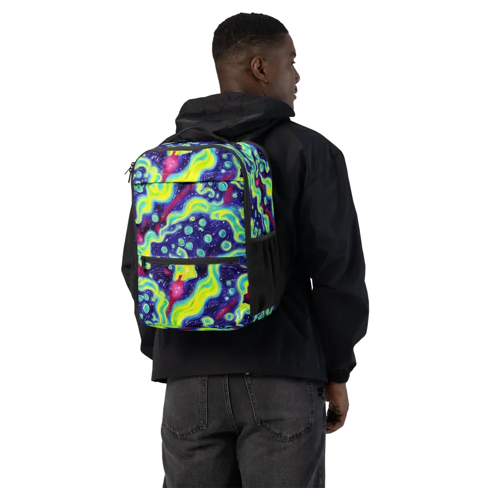 Acid Moonlight on Utility Backpack — Back