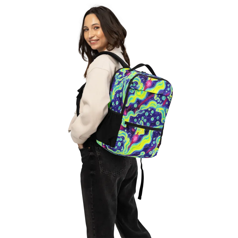 Acid Moonlight on Utility Backpack — Back