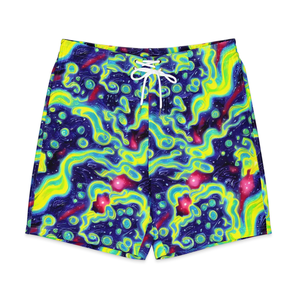 Acid Moonlight on Men's Board Shorts — Front