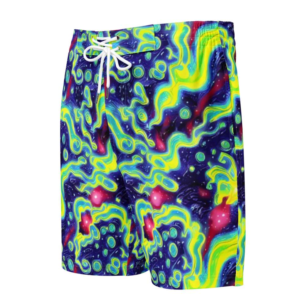 Acid Moonlight on Men's Board Shorts — Front