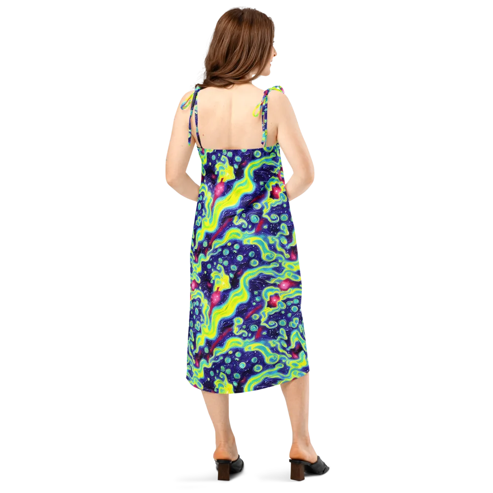 Acid Moonlight on Slip Dress — Back