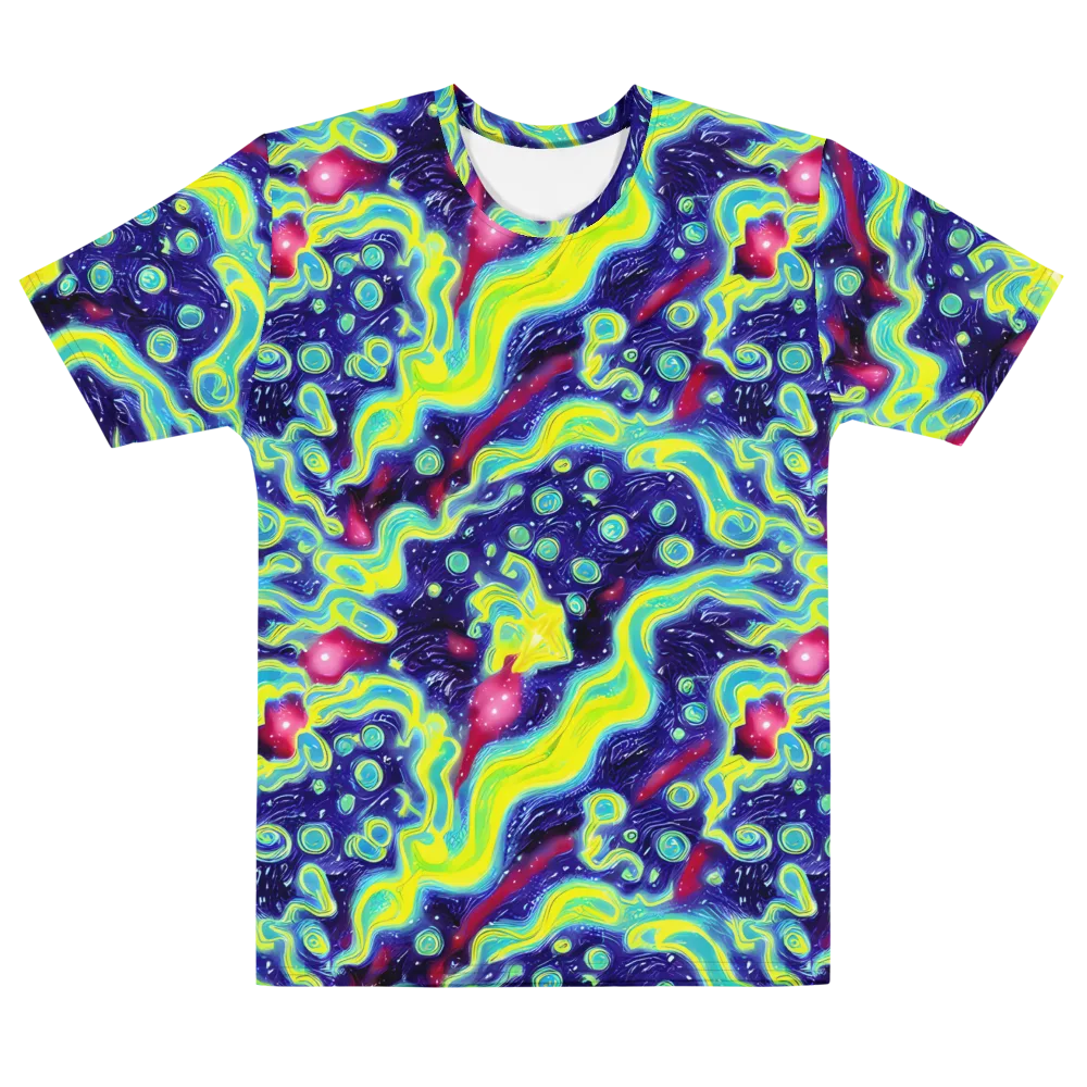Acid Moonlight on Men's Cotton Crew Neck T-Shirt — Front