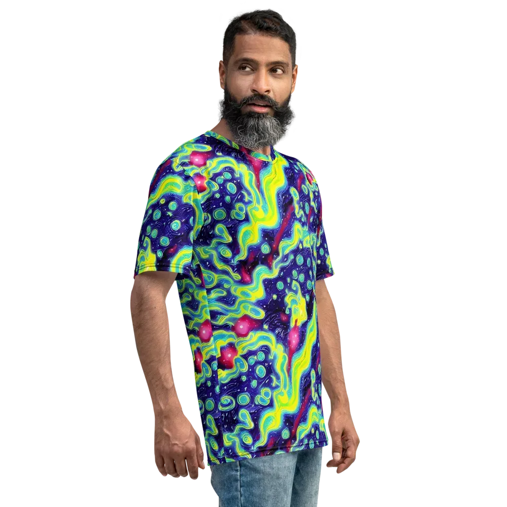 Acid Moonlight on Men's Crew Neck T-Shirt — Right