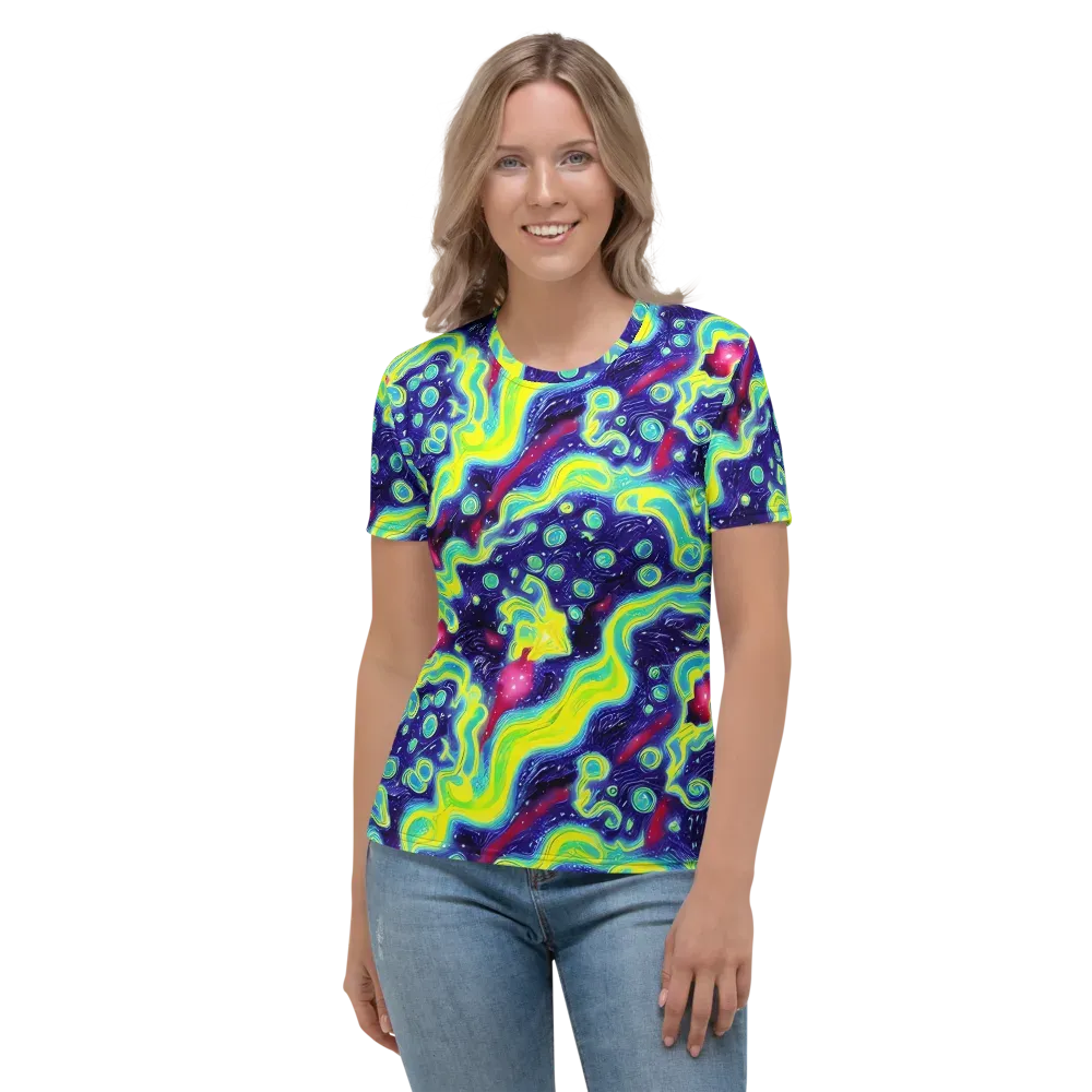 Acid Moonlight on Women's Crew Neck T-Shirt — Front