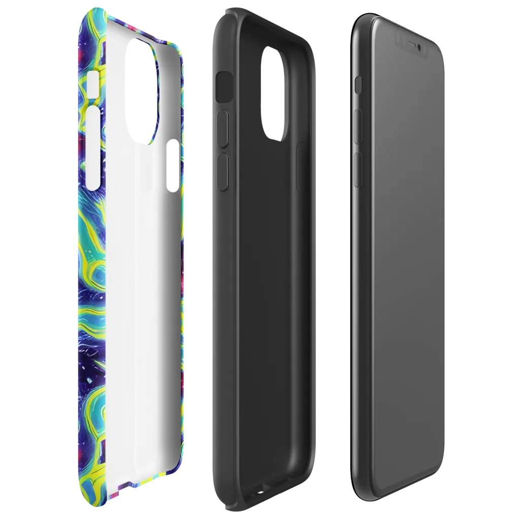 Acid Moonlight on Tough Case for iPhone® — Right