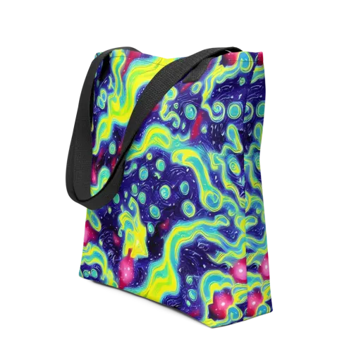 Acid Moonlight on a Tote Bag