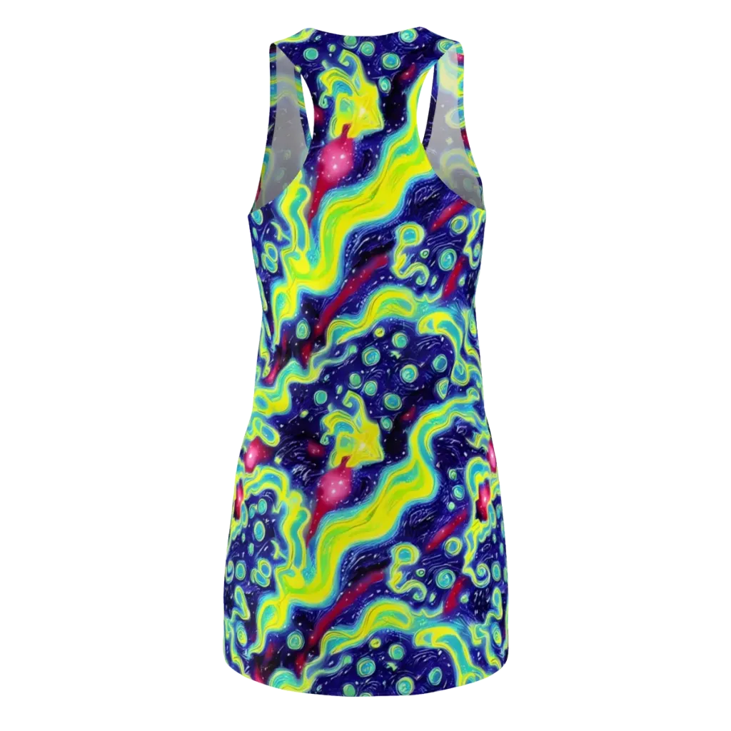 Acid Moonlight on Racerback Dress — Back