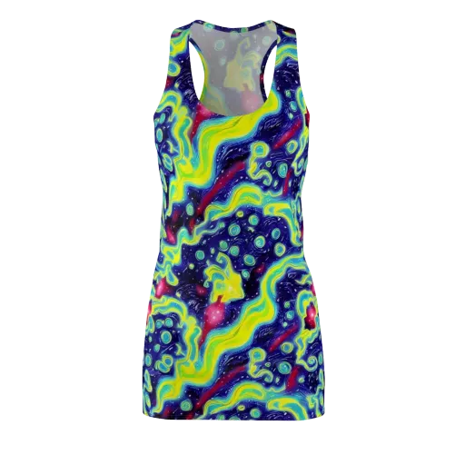 Acid Moonlight on a Racerback Dress