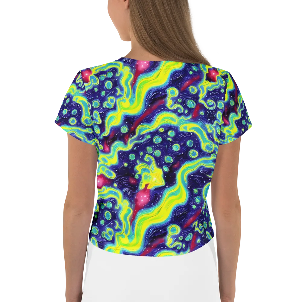 Acid Moonlight on Crop Tee — Back