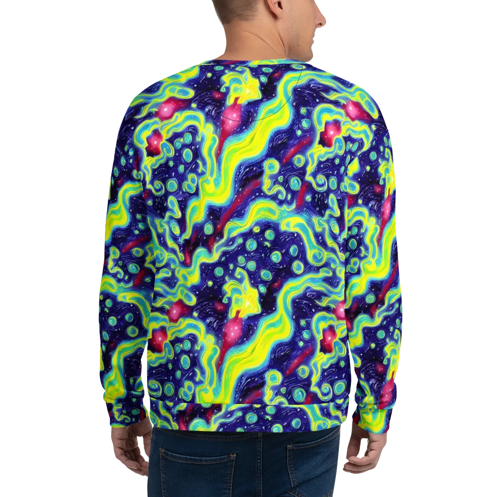 Acid Moonlight on Sweatshirt — Back
