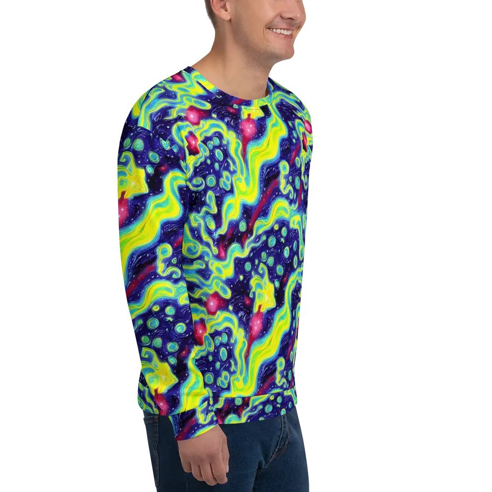Acid Moonlight on Sweatshirt — Right Front