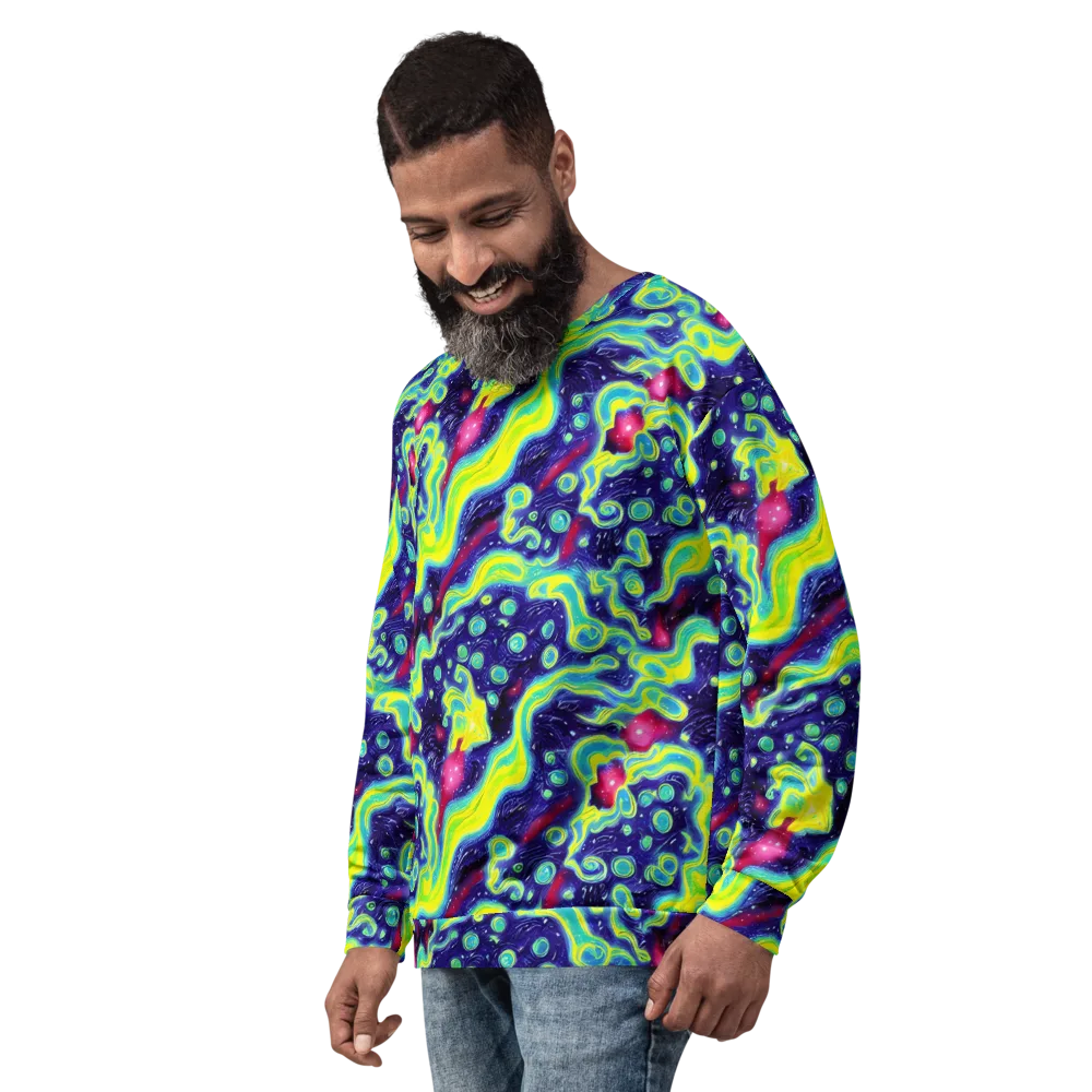 Acid Moonlight on Sweatshirt — Left Front