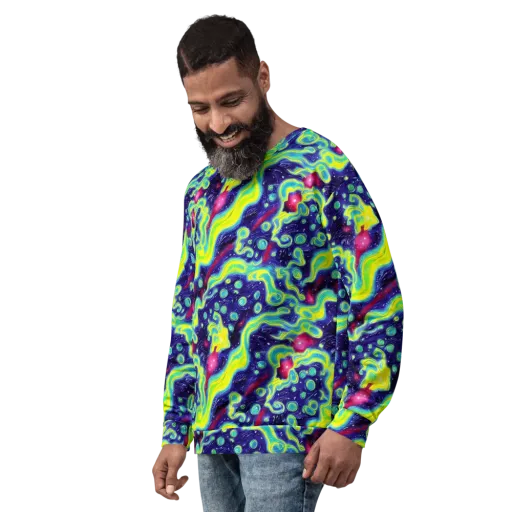Acid Moonlight on a Sweatshirt