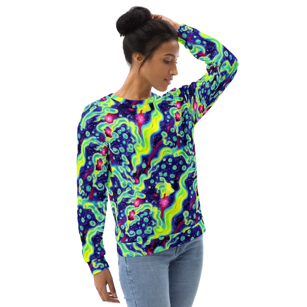 Acid Moonlight on Sweatshirt — Right Front