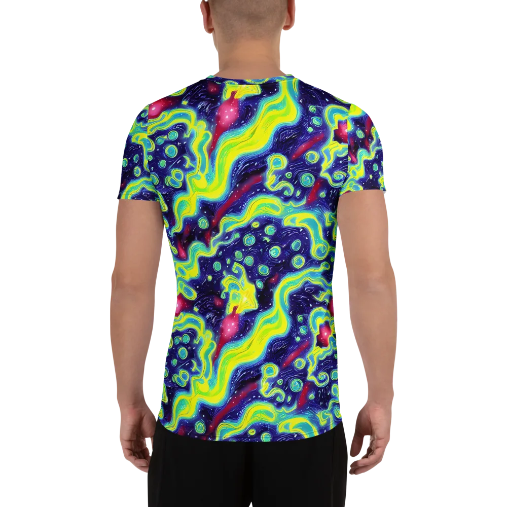 Acid Moonlight on Men's Athletic T-Shirt — Back
