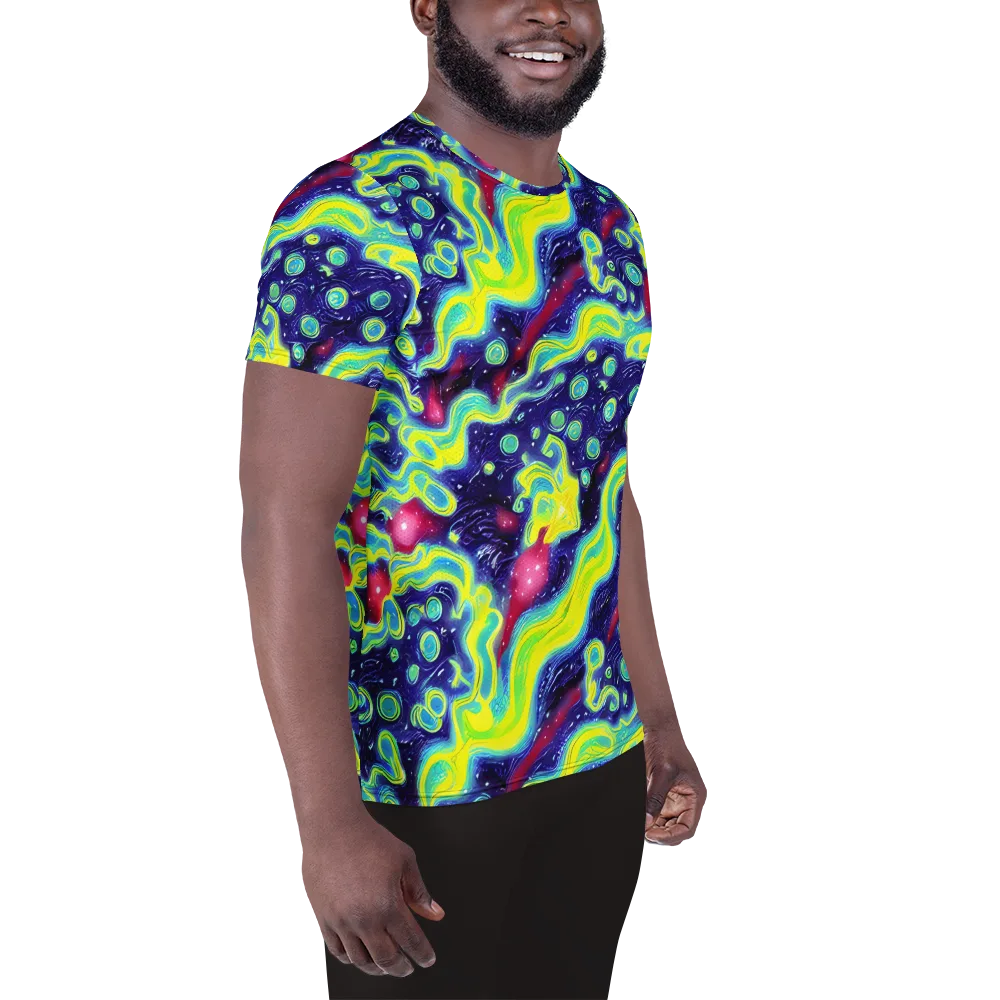 Acid Moonlight on Men's Athletic T-Shirt — Right