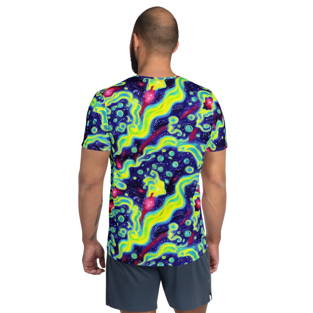 Acid Moonlight on Men's Athletic T-Shirt — Back