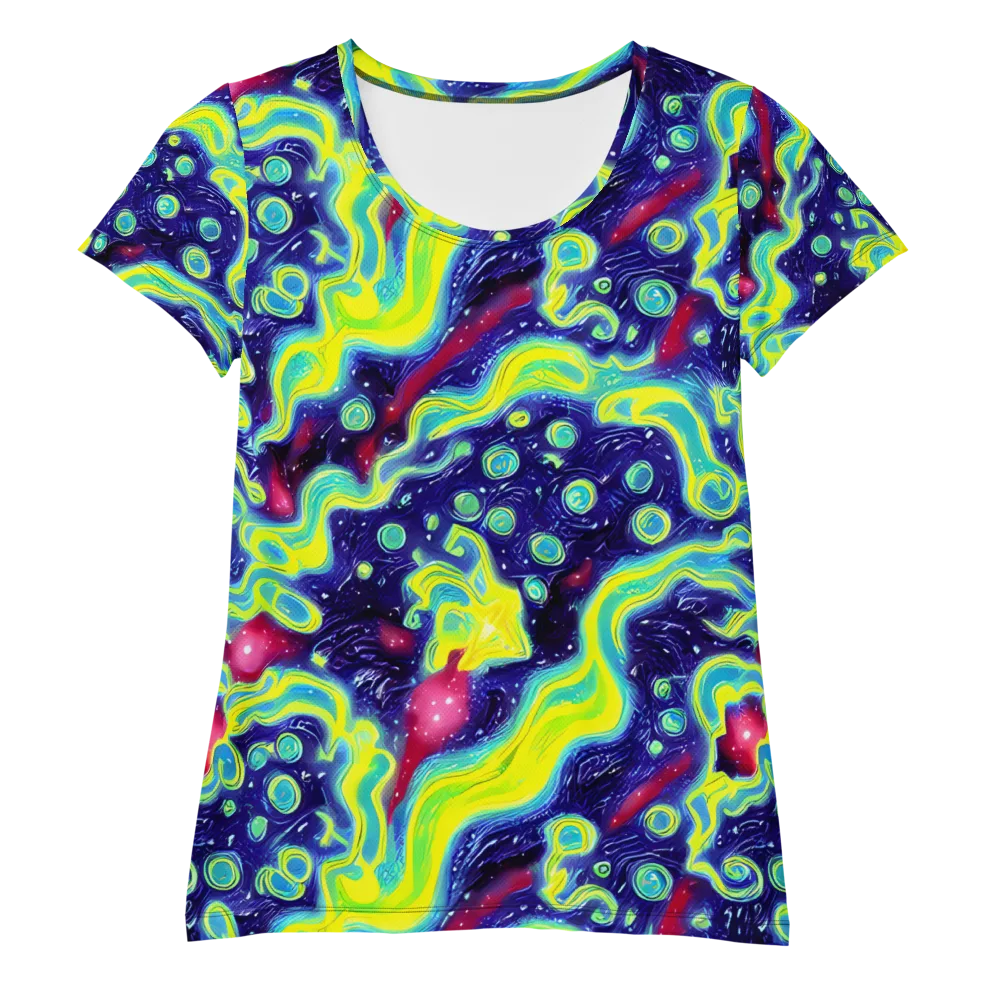 Acid Moonlight on Women's Athletic T-Shirt — Front
