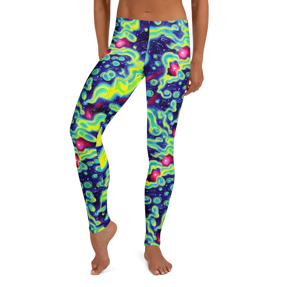 Acid Moonlight on Leggings — Front