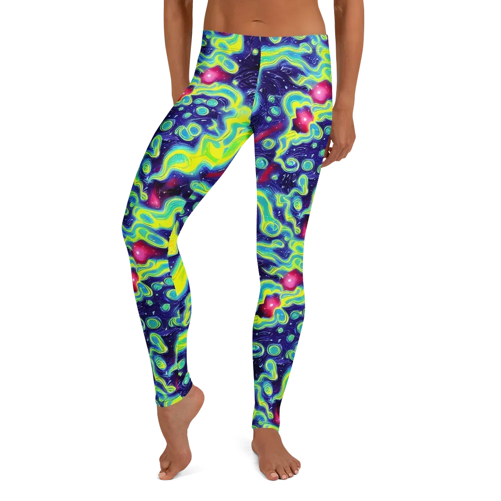 Acid Moonlight on Leggings — Front