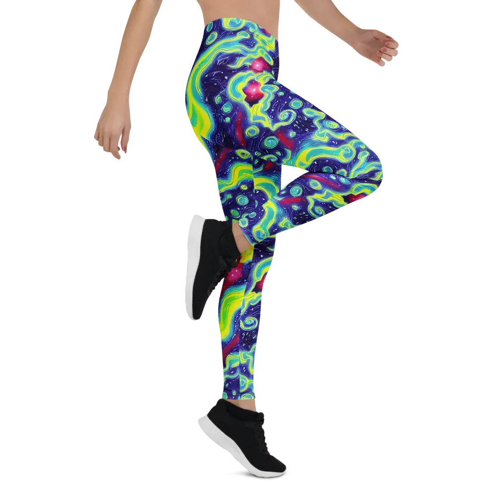 Acid Moonlight on Leggings — Right