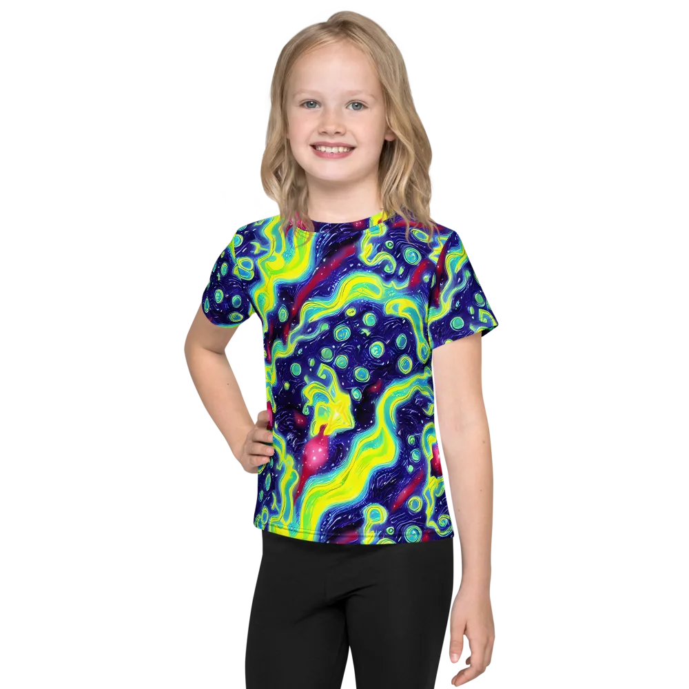 Acid Moonlight on Kids Crew Neck T-Shirt — Front