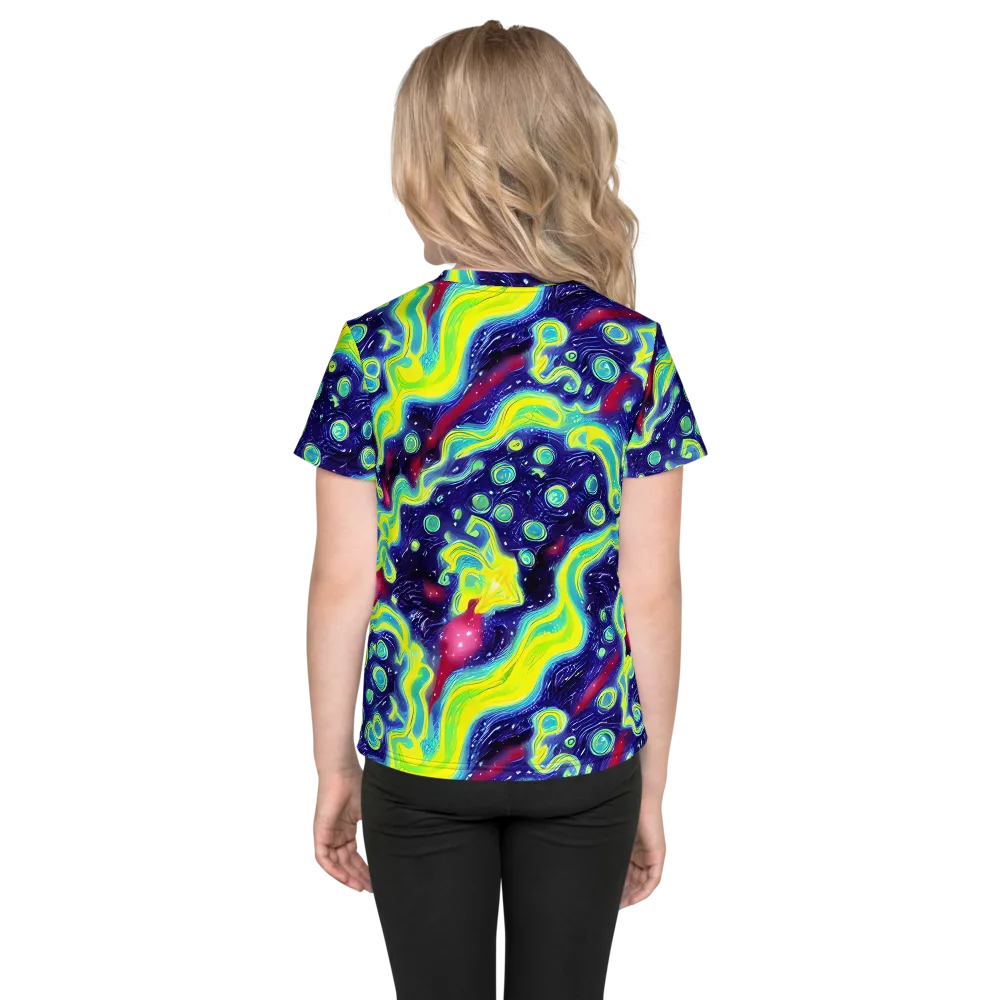 Acid Moonlight on Kids Crew Neck T-Shirt — Back