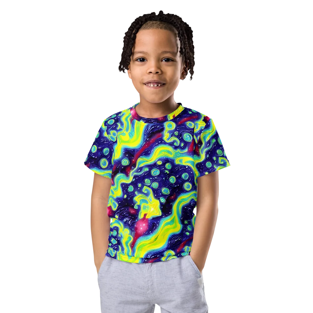 Acid Moonlight on Kids Crew Neck T-Shirt — Front