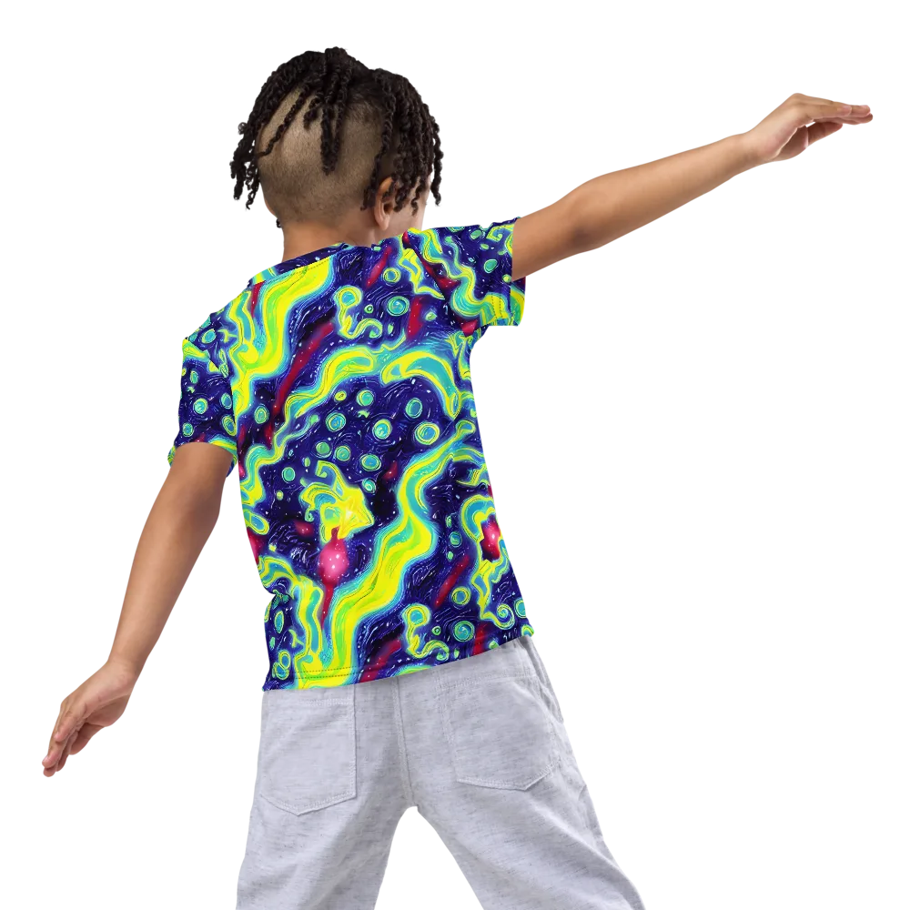 Acid Moonlight on Kids Crew Neck T-Shirt — Back