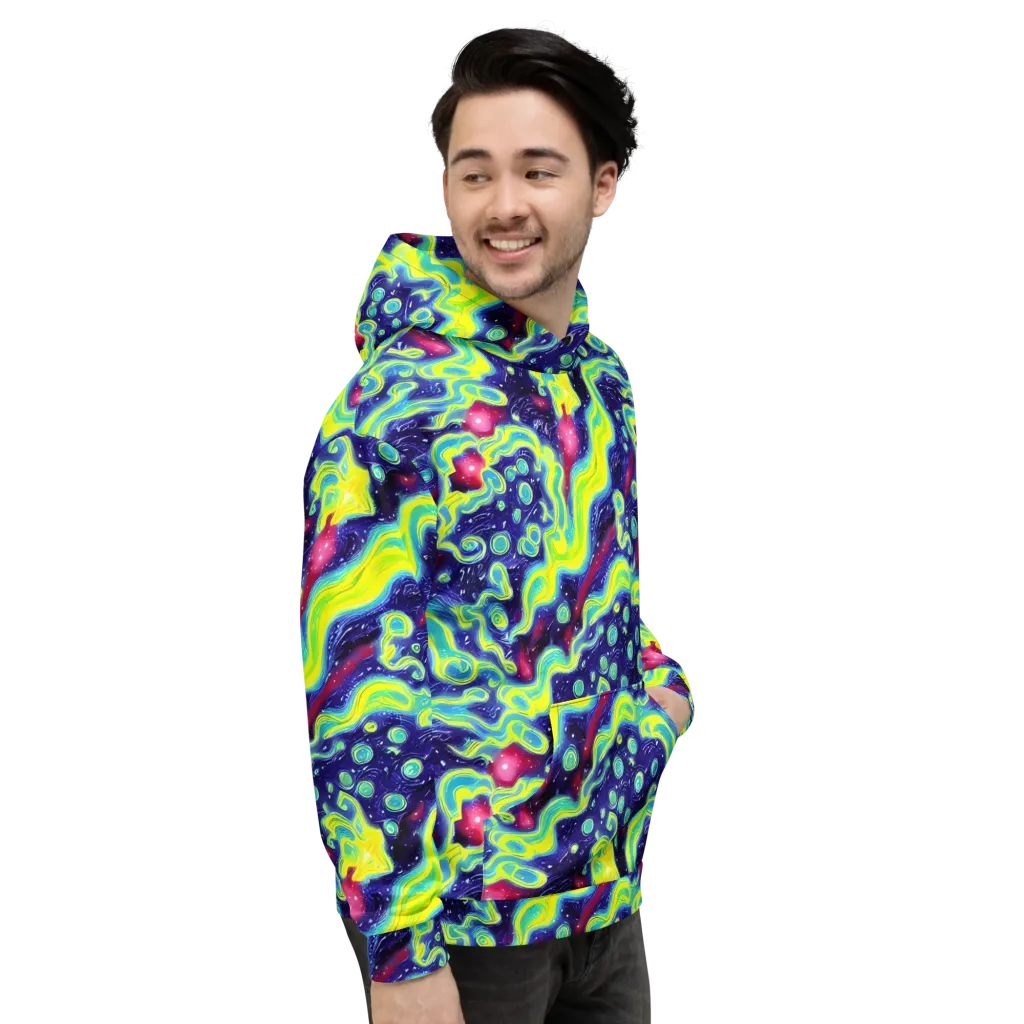 Acid Moonlight on Hoodie — Right