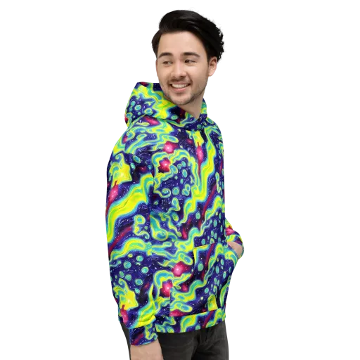 Acid Moonlight on a Hoodie