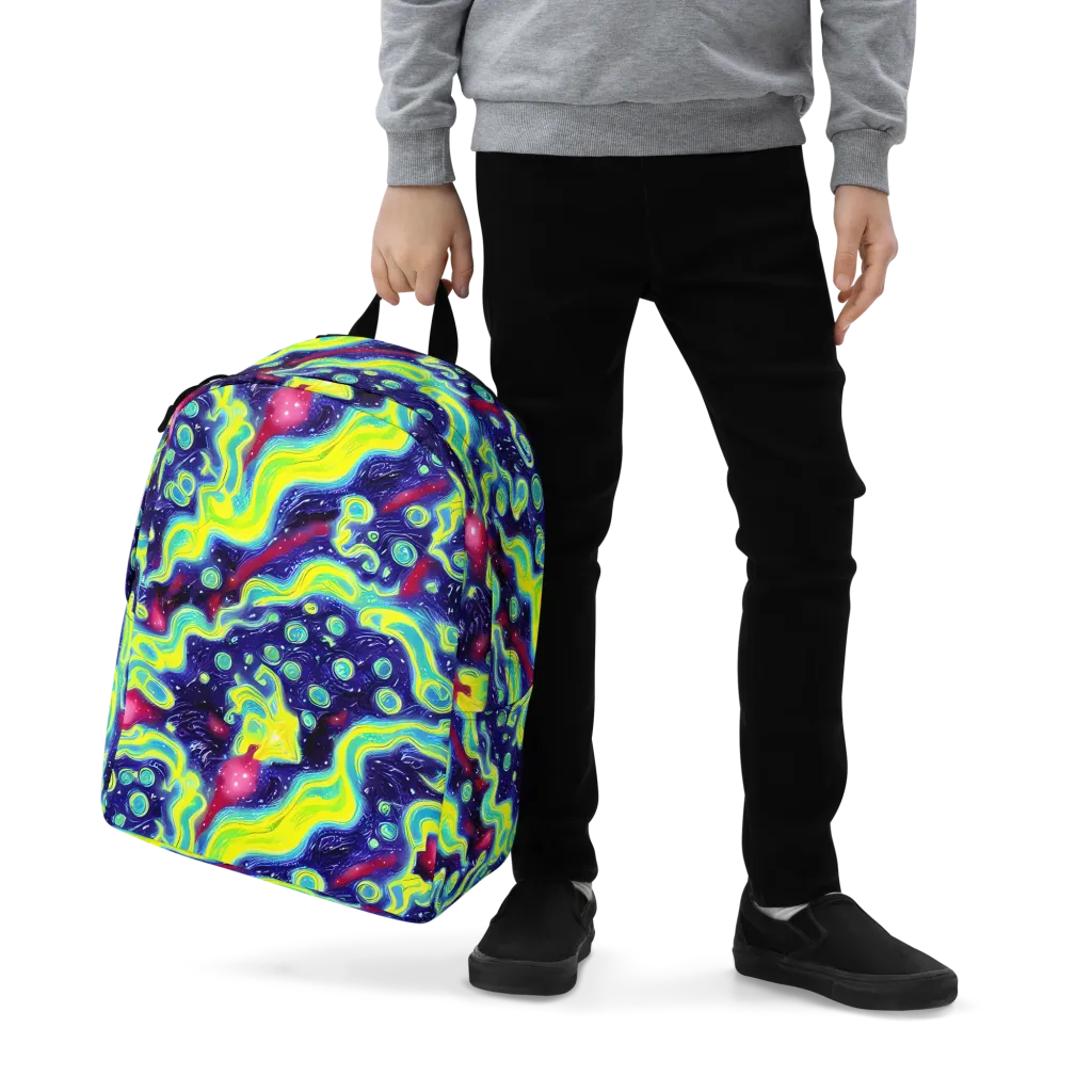 Acid Moonlight on Minimalist Backpack — Zoomed-in