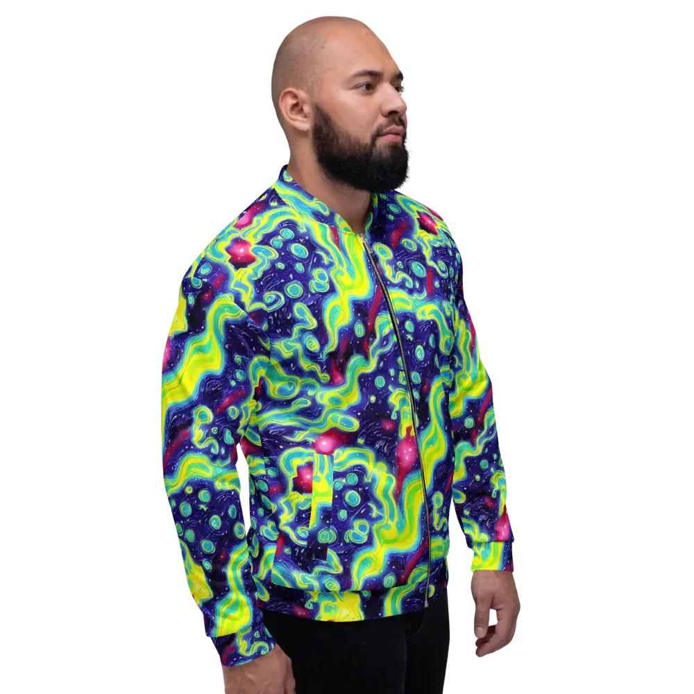 Acid Moonlight on Bomber Jacket — Right