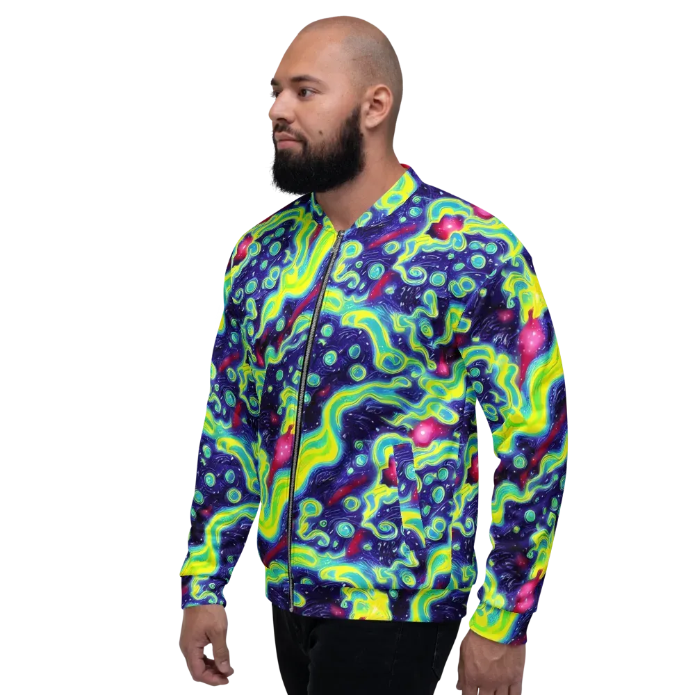 Acid Moonlight on Bomber Jacket — Left