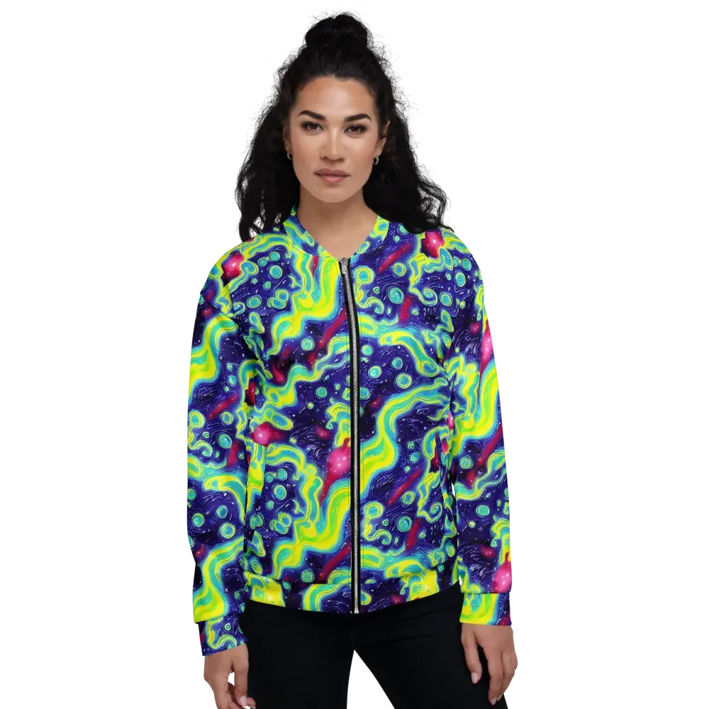 Acid Moonlight on Bomber Jacket — Front