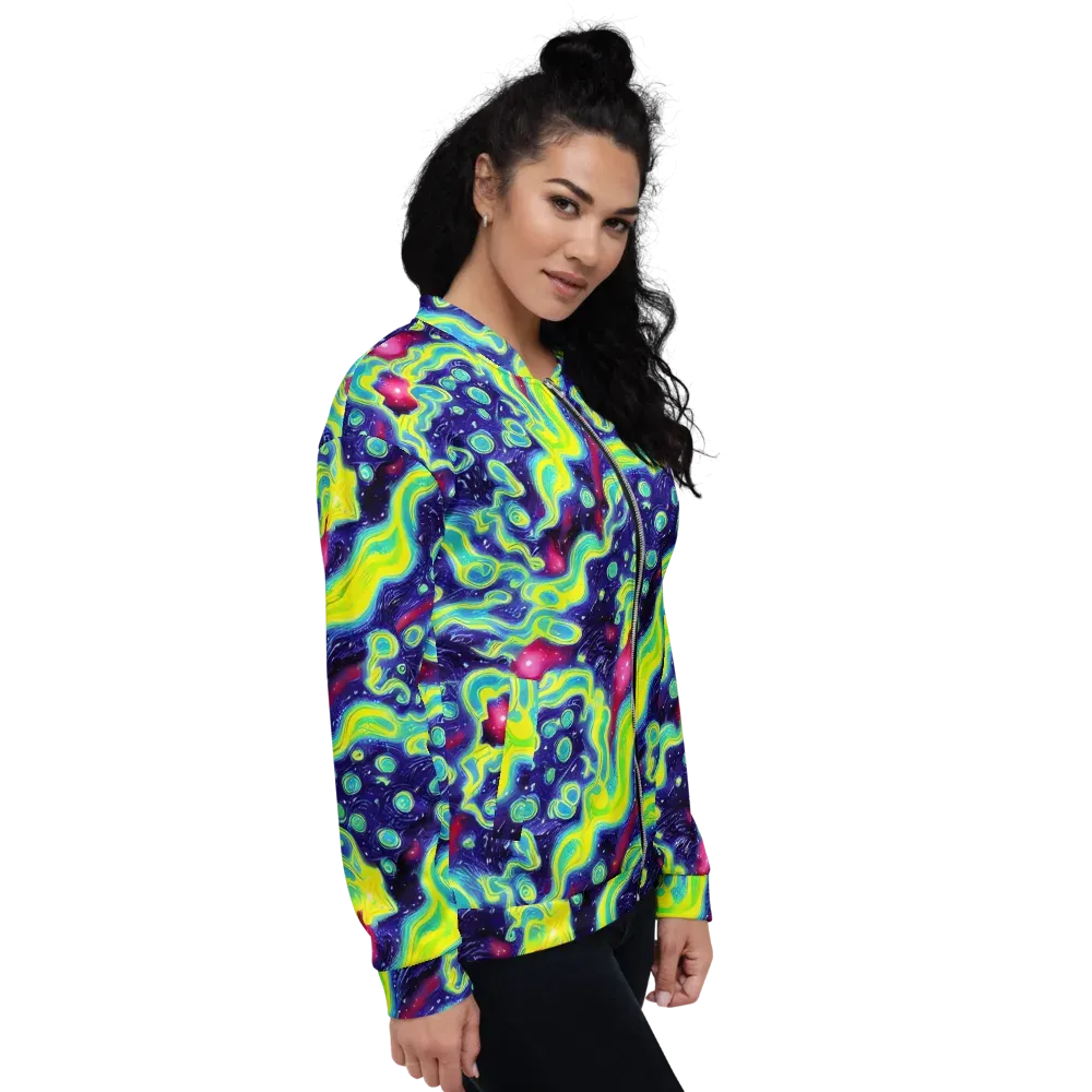 Acid Moonlight on Bomber Jacket — Right