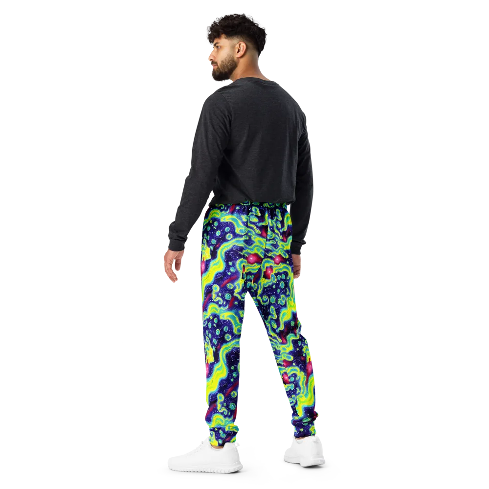 Acid Moonlight on Men's Joggers — Back