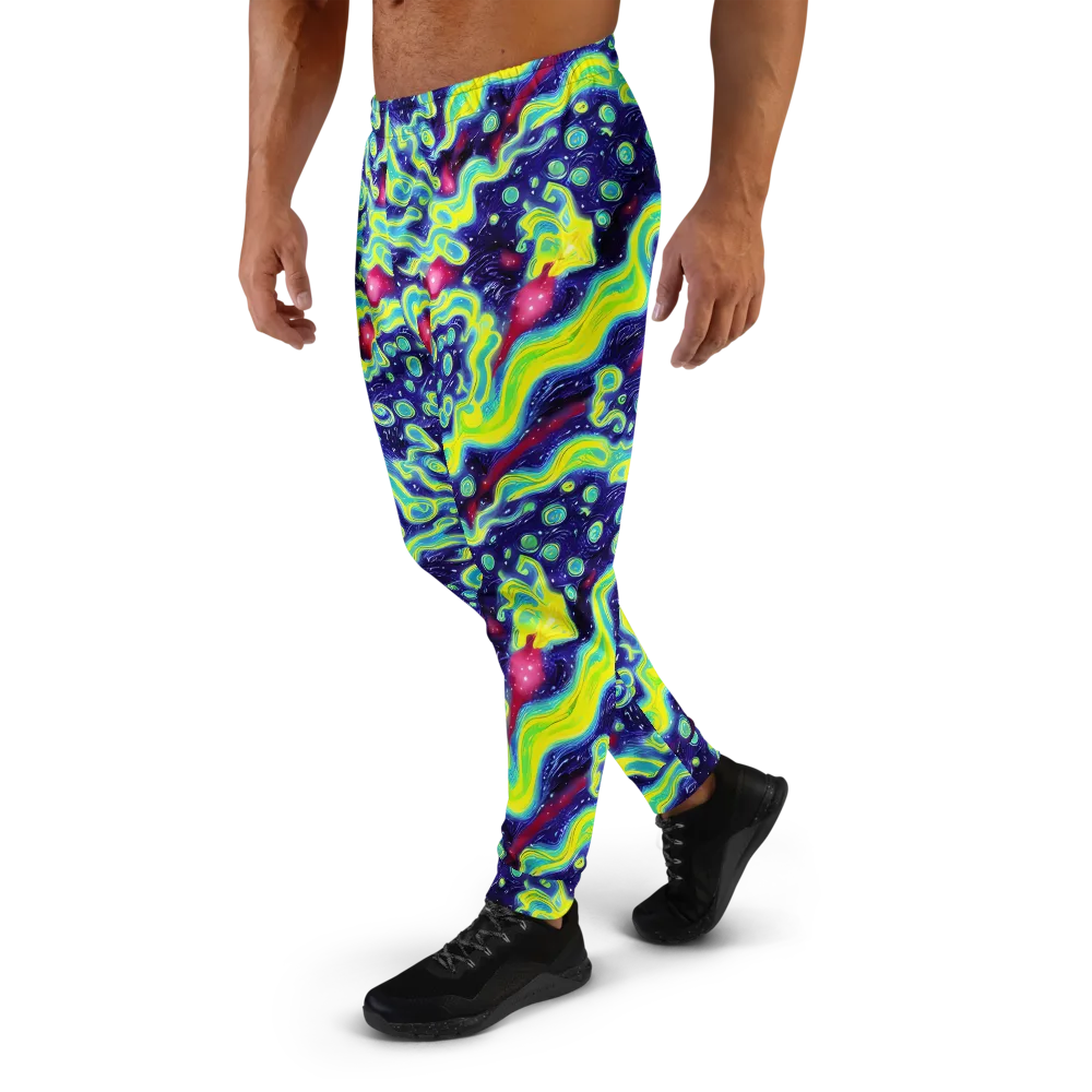 Acid Moonlight on Men's Joggers — Left