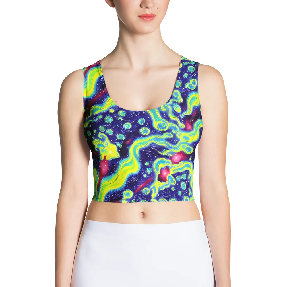Acid Moonlight on Crop Top — Front