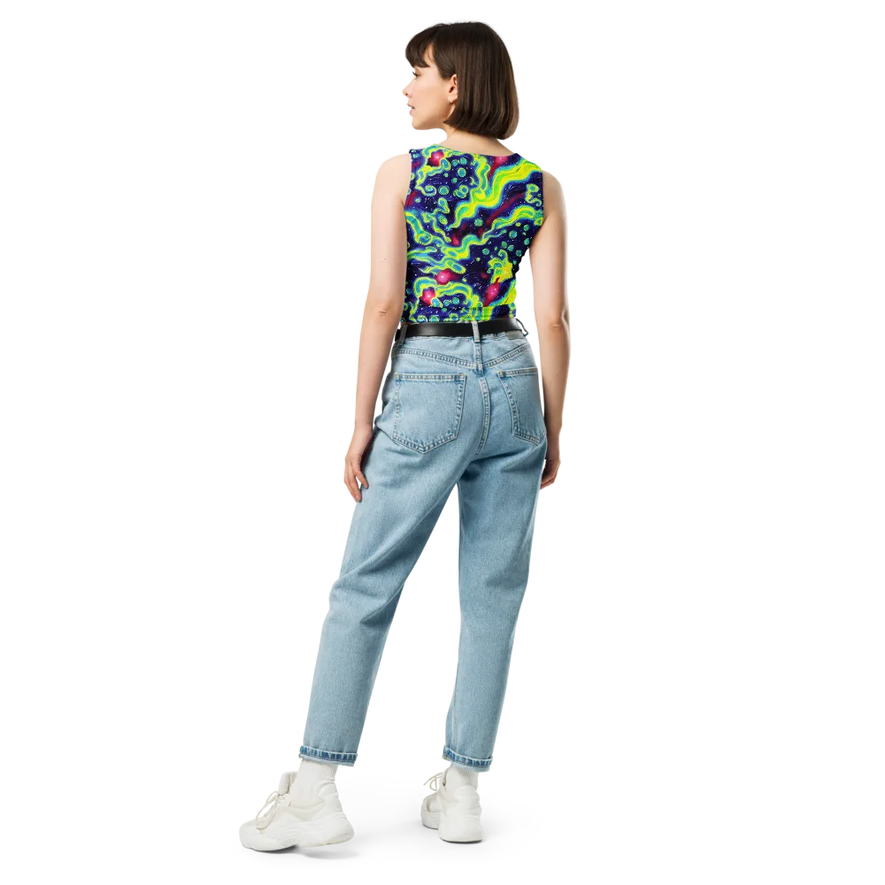 Acid Moonlight on Crop Top — Back