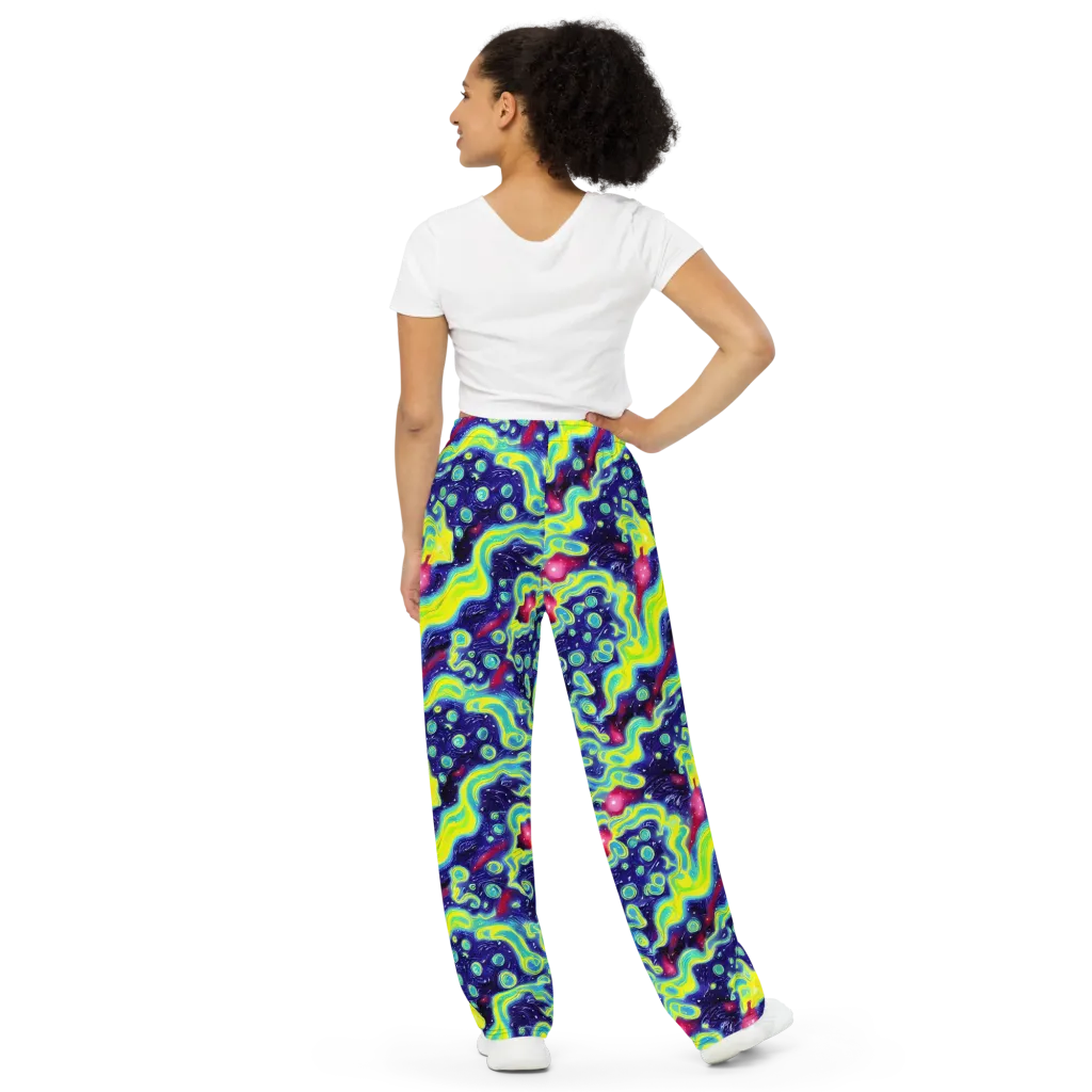 Acid Moonlight on Wide-Leg Pants — Back