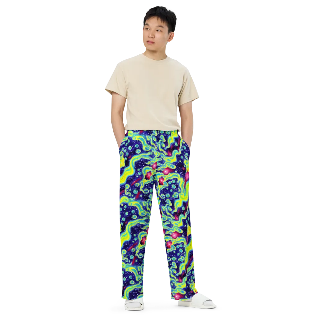 Acid Moonlight on Wide-Leg Pants — Front