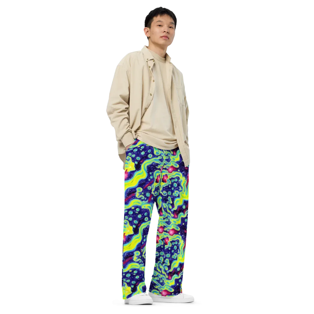 Acid Moonlight on Wide-Leg Pants — Right Front