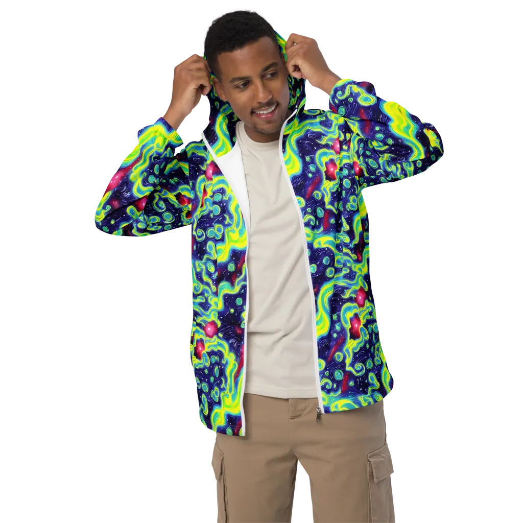 Acid Moonlight on Men's Windbreaker — Front