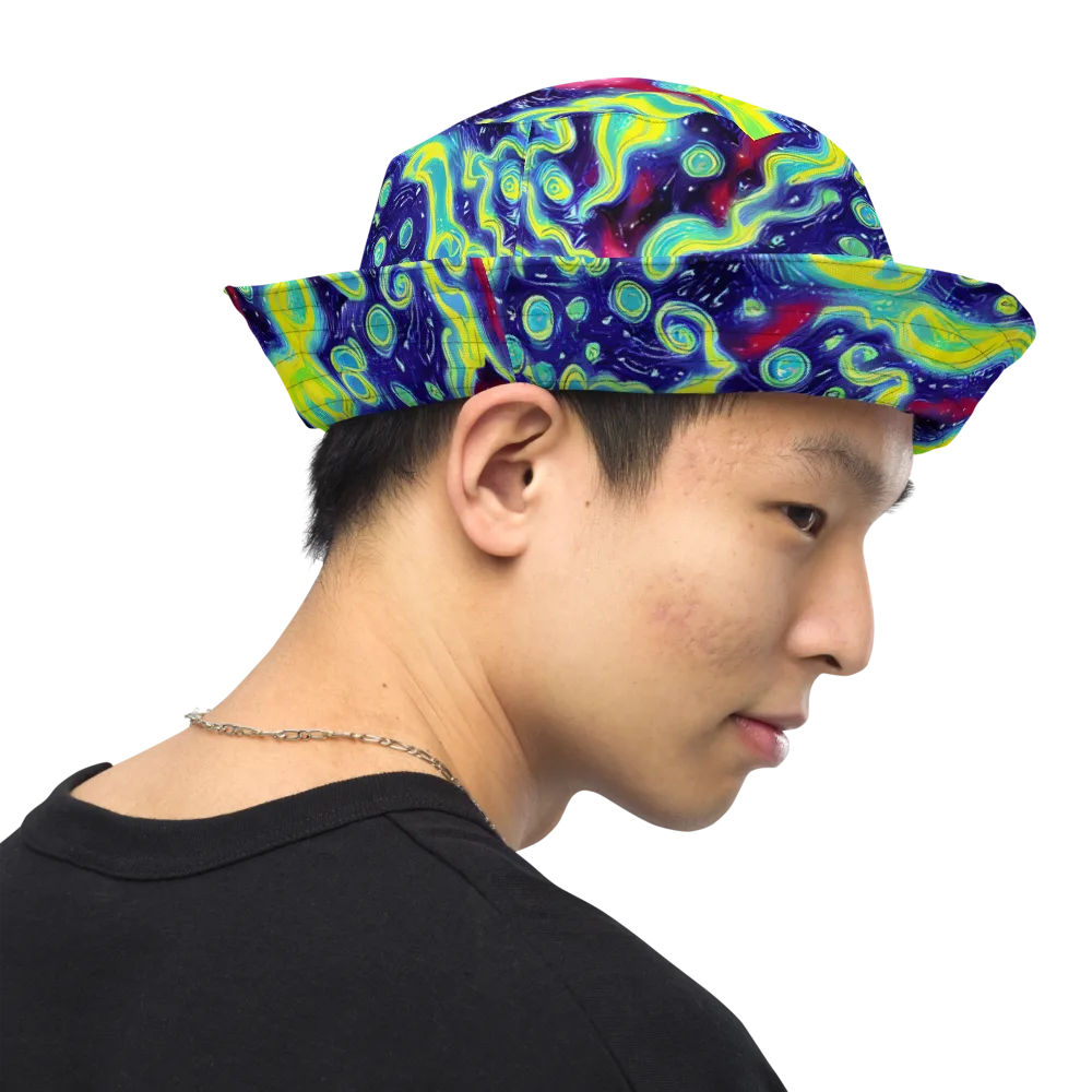Acid Moonlight on Reversible Bucket Hat — Right Outside